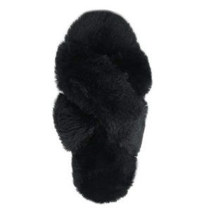 Secret Treasures Women's Fur Slide Sandals